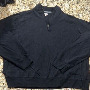 George Men's Dark Zip-Up Sweater
